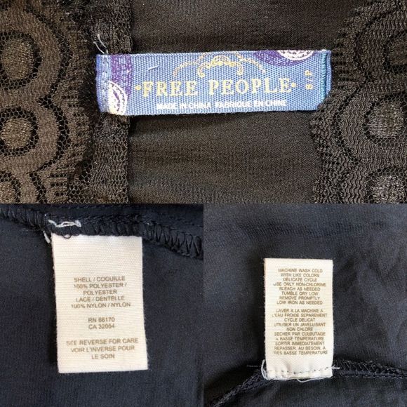 Free People Black Lace Open Sides Dress - Picture 2 of 4